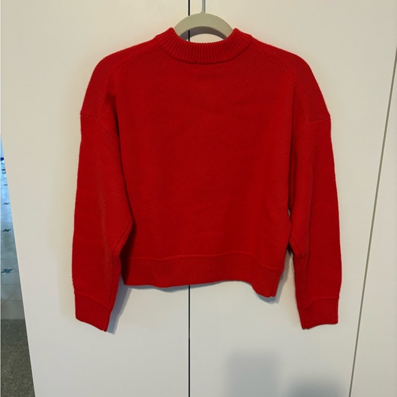 J. Crew Red Floral Button-Front Cardigan - Picture 2 of 5